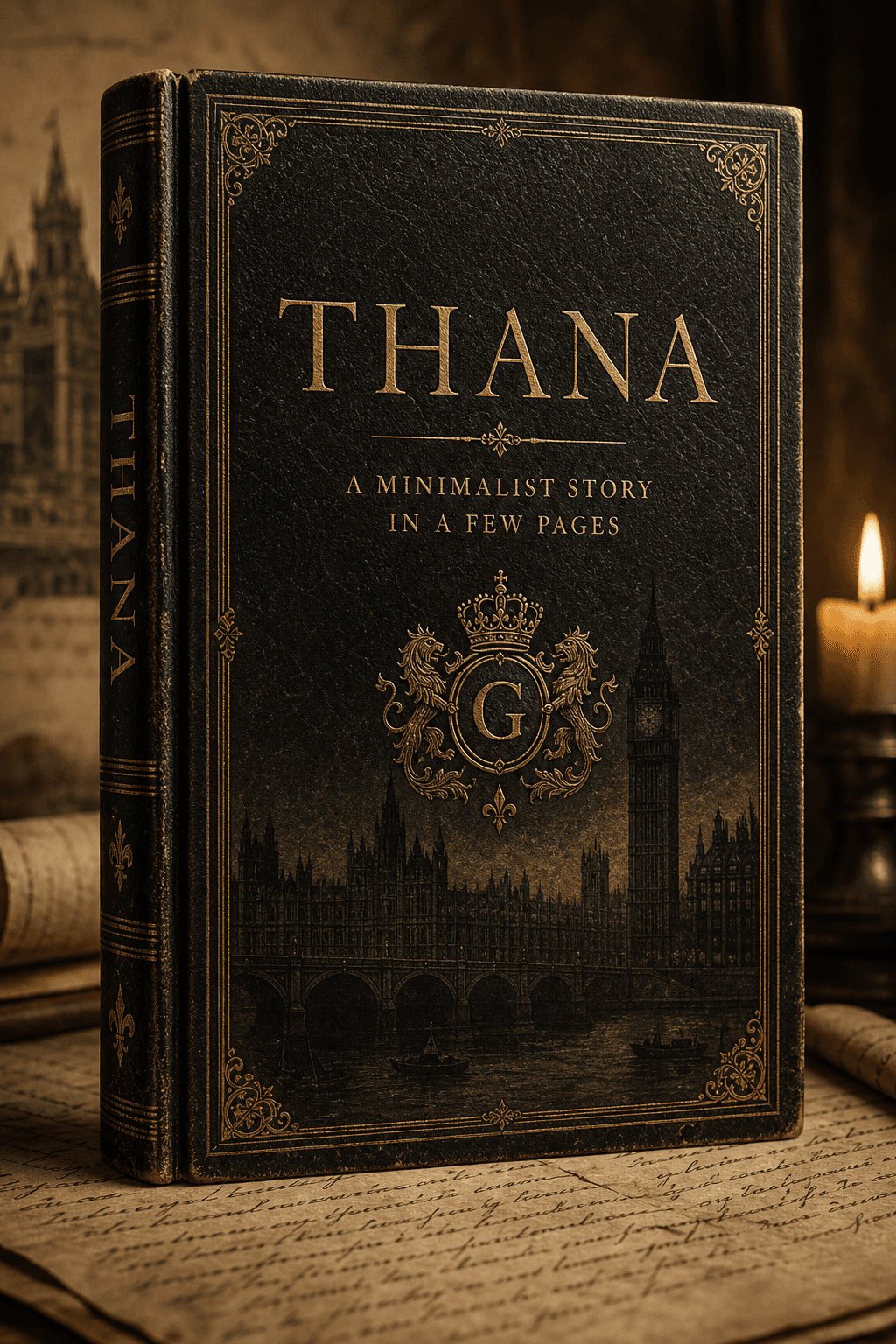 Thana book cover mockup